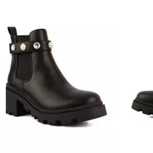 Beautiful brand new sugar black booties with gems!!!! Never worn!   Size 9